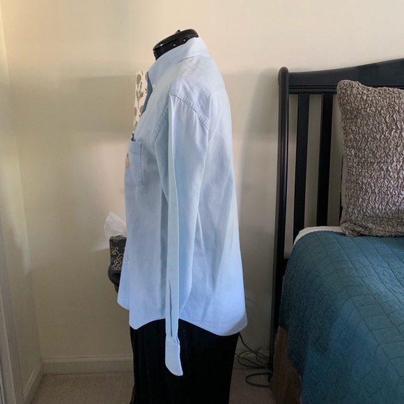 Ralph Lauren Chambray Shirt with Embroidered Logo - Picture 2 of 5